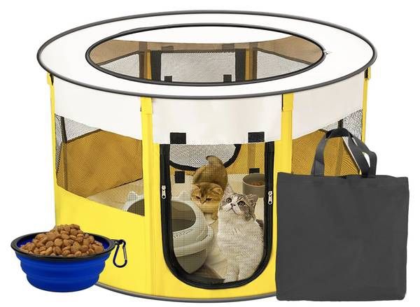 Brand New 36” Pet Playpen Portable Foldable Medium Size Dog, Cat, Rabbit Play Pen