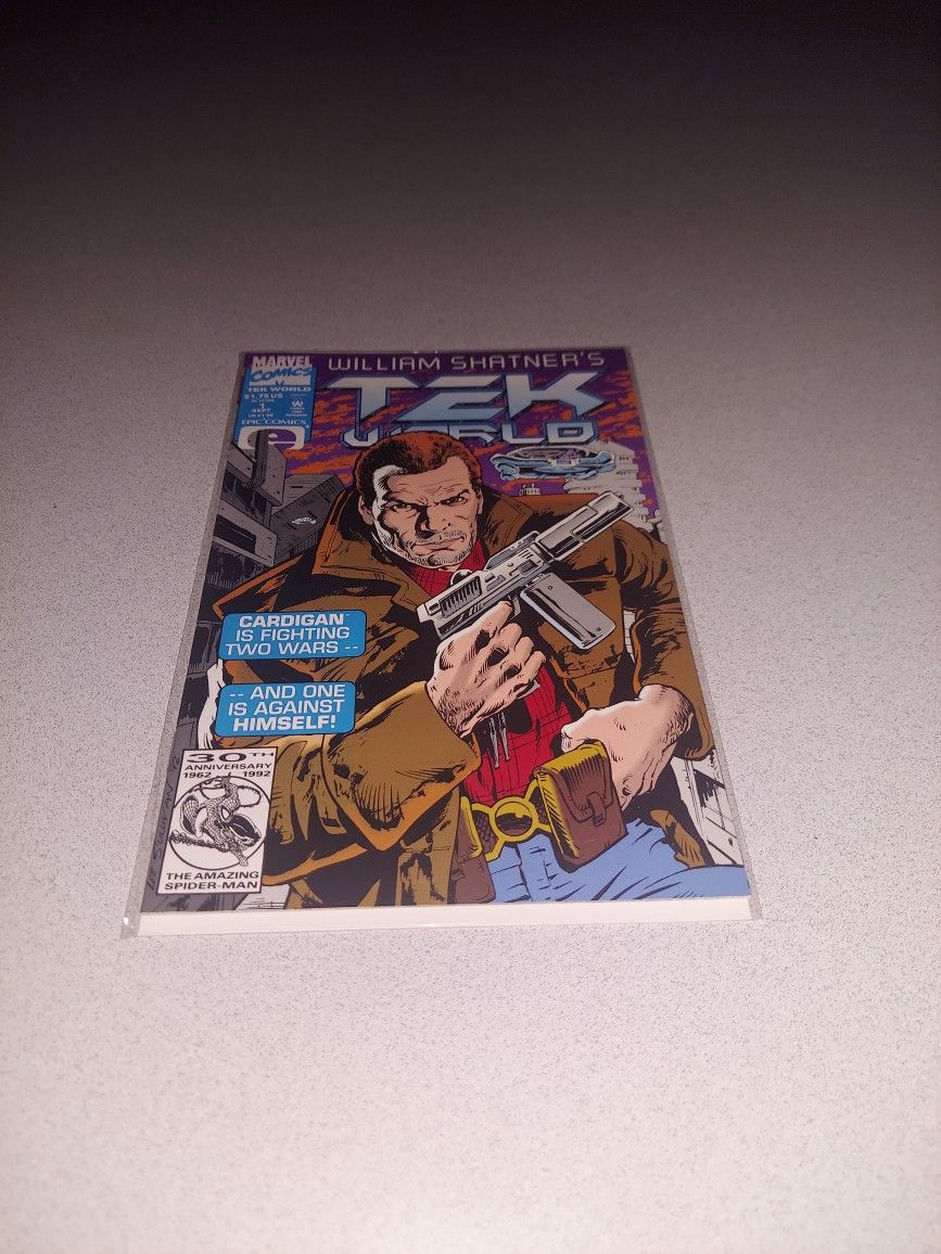 1992 WILLIAM SHATNER'S TEK WORLD #1 COMIC BAGGED AND BOARDED