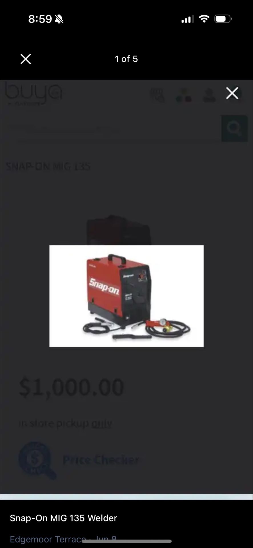 Snap-On MIG 135 Welder