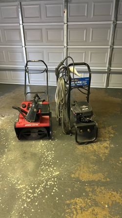 (BROKEN).   Pressure Washer and snow Blower $200 for both