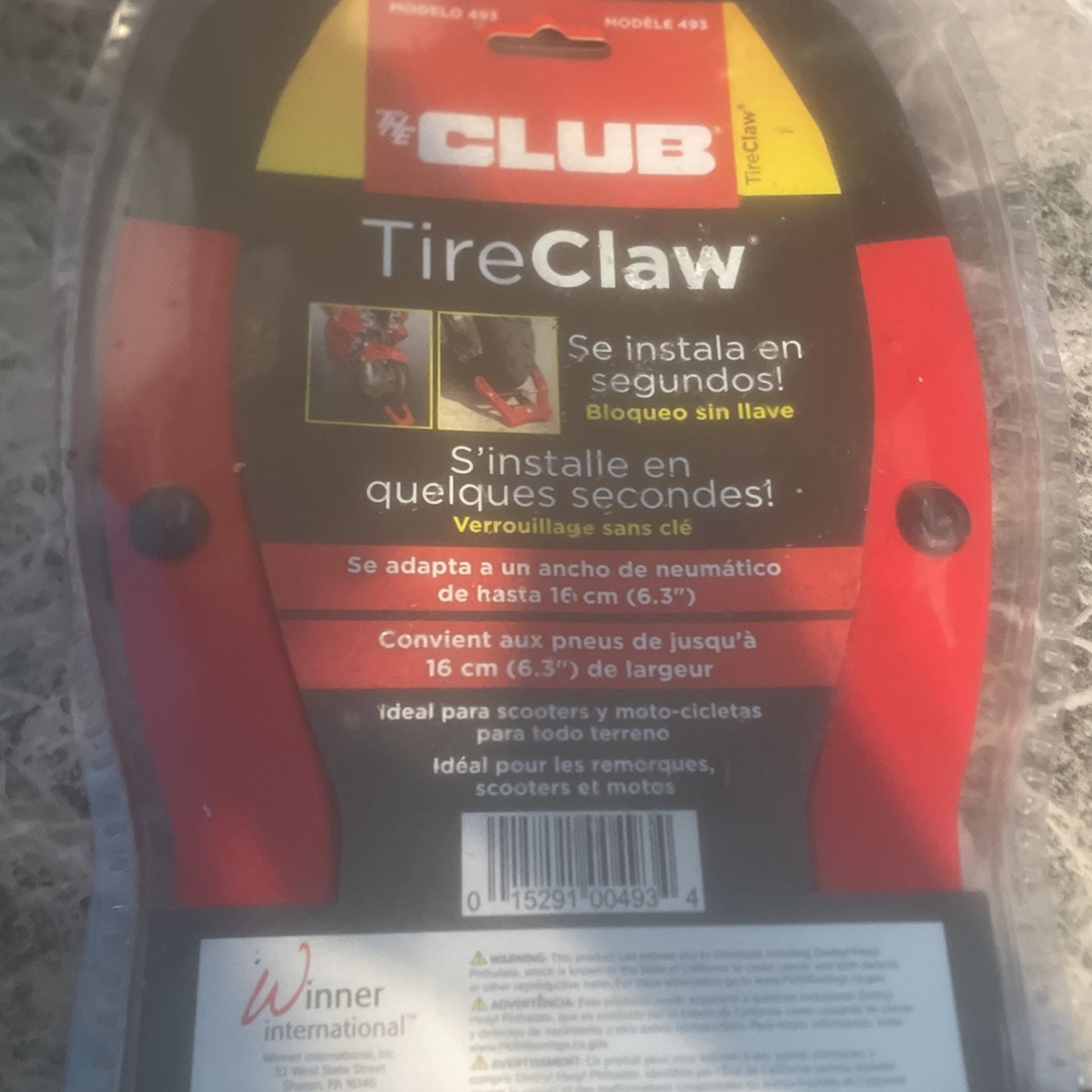 THE CLUB TIRE CLAW Bikes & Cycling