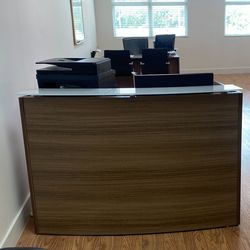 Used L Shape Desk and Reception Desk for $495.00 O.B.O.