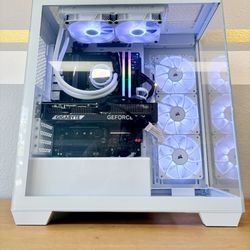 Gaming PC Custom Built by AREA-51 $0Down Finance Available✅ Full White🕹 RGB Set,Intel i7/32GB RAM/2TB🖥1 Yr Wrnty‼️ RTX 5070 GPU💥