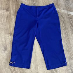 JM Collection Blue Capris Dress Slacks | Pants