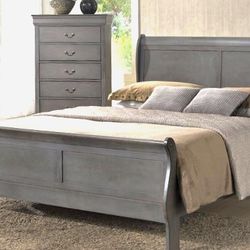 King 5PC Bedroom Set with Dresser and Nightstand