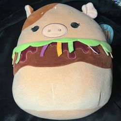 Squishmallow: 12 In “Carnitas” The Pig Burger FIRST TO MARKET