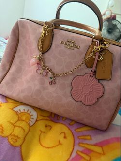 Coach Powder Pink Rowan Set & Wallet