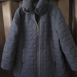 SOLD * Mrkpl. Marc New York by Andrew Marc Wm Blue/Navy 2X Coat NWOT