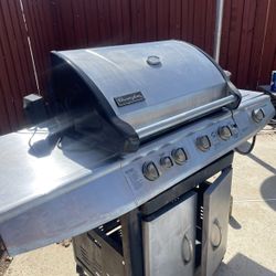 4 Burner Propane Gas Grill In Stainless 