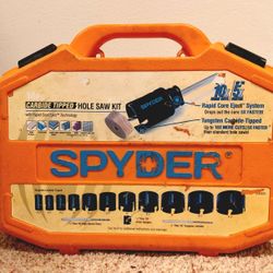 Spyder  Carbide Tipped Hole Saw Kit