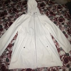White Vince Camaro Hooded Jacket.