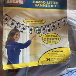 Happy Birthday Soccer  Banner 
