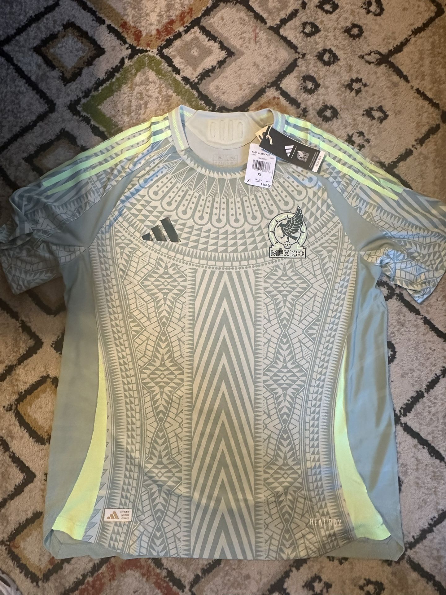Brand new with tags Men’s Adidas Authentic 2024 Mexico 🇲🇽 Away Jersey Size XL 