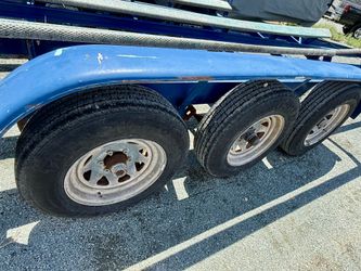 ST 8.75R16.5 Boat trailer tires and galvanized wheels (6)