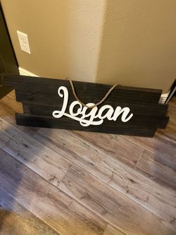 Wooden Name Sign For Nursery 