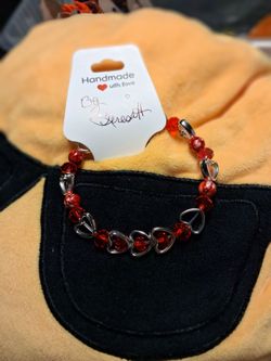 3 Different Crimson Red Bracelets