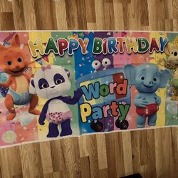 Word Party Birthday Decorations