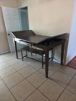 Poundex Walnut counter height table