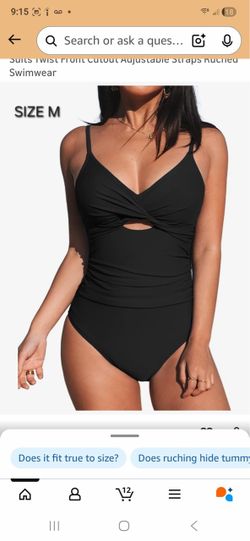 Medium Black Swimwear