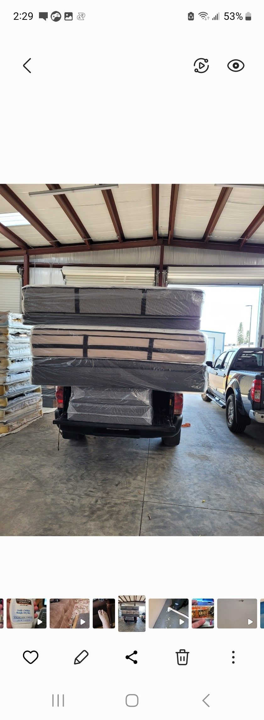 King size new 2 box spring. can deliver