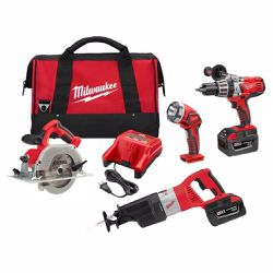 Milwaukee Set M28 With 2 Batteries BNew
