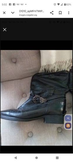XL Men Leather Jacket , Boots Size12 Men