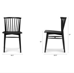 Rus dining chairs - black