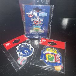 Dodgers Opening Day Pins