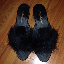 Black Lingerie Heels