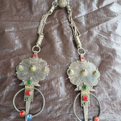 Pair of berber silver fibules from the Amazigh/Berber people in Morocco