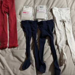 Size 3/4 Tights Some New