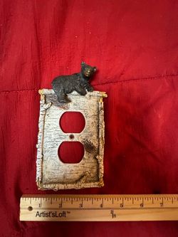 Bear Cabin Rustic Outlet Cover Plate