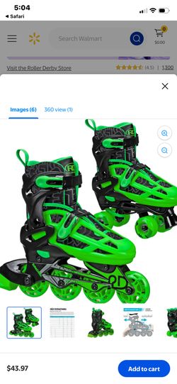 Roller Derby Skates , Used , Green 