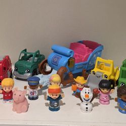Fisher-Price Little People Figures and Vehicles Lot (Disney, City and More) 