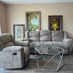 2 Piece Recliner Sofa And Chair