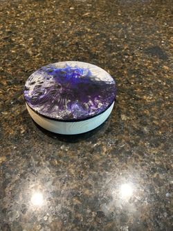 Epoxy Resin Jewelry Box 6” Diameter