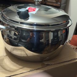 Caldero De 13 Qt De Acero Inoxidable 