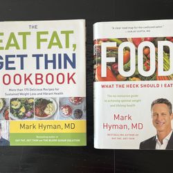 📘 Mark Hyman, MD Hardcover Books (Set of 2) – Excellent Condition