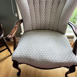 Floral Upholstered Armchair – 28"W x 24"D x 38"H  
