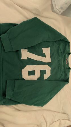 Green Crewneck Sweatshirt with Number 76 Size M