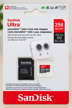 SanDisk Ultra 256GB microSDXC Memory Card + Adapter ā New