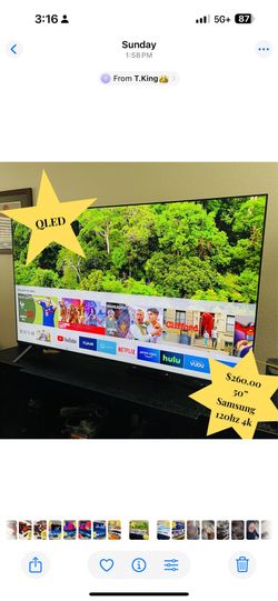 Samsung 65” QLED SMART TV