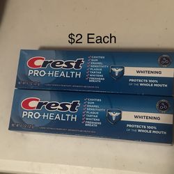 Crest Toothpaste $2 Each