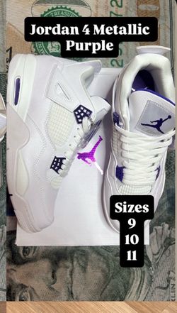 JORDAN 4 METALLIC PURPLES