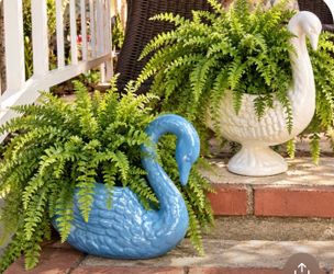 Ceramic Swan Planter