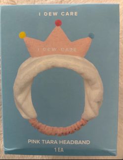 NEW I DEW CARE PINK TIARA HEADBAND $4!!!