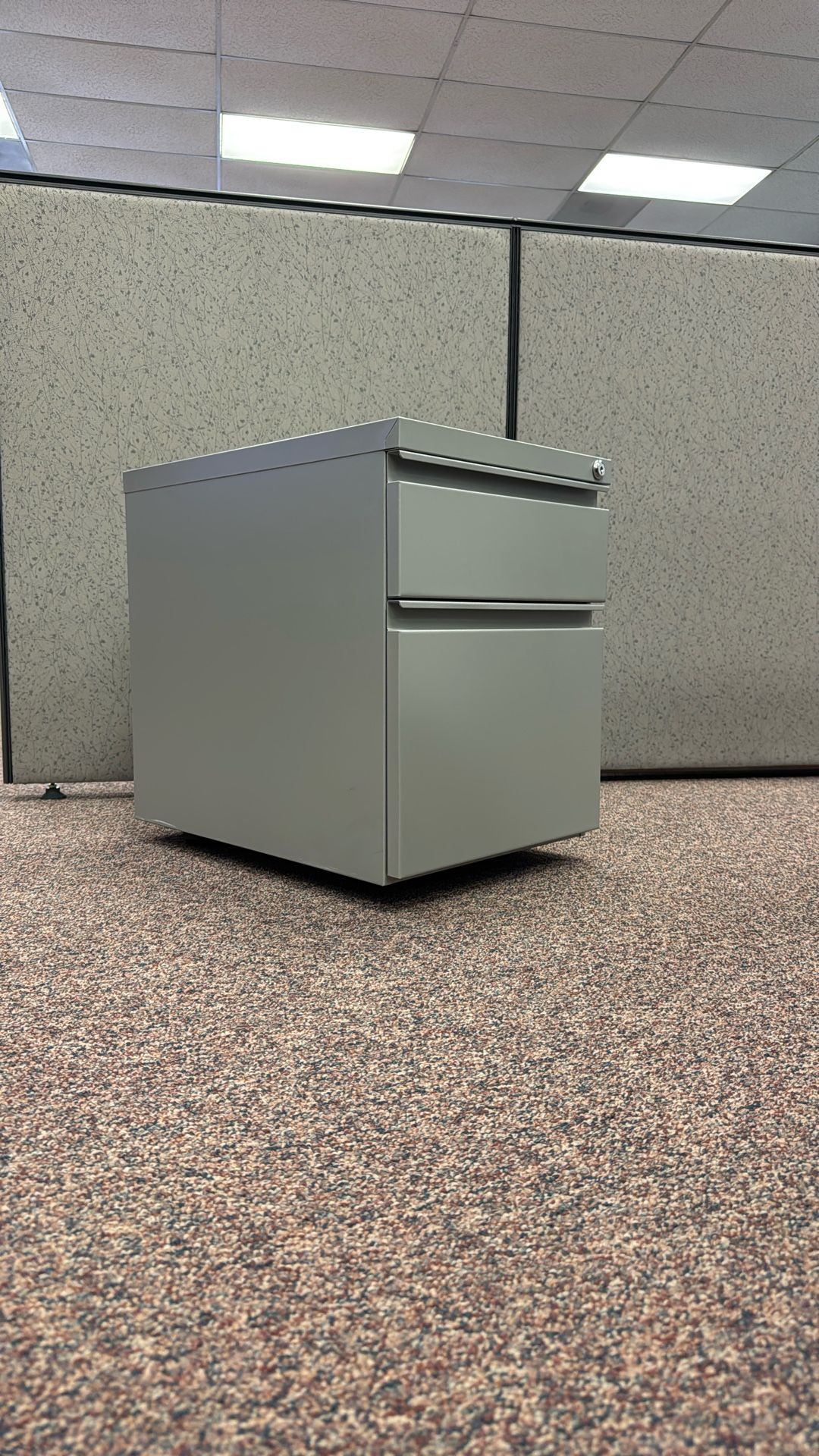 Mobile Metal 2 Drawer File Cabinet