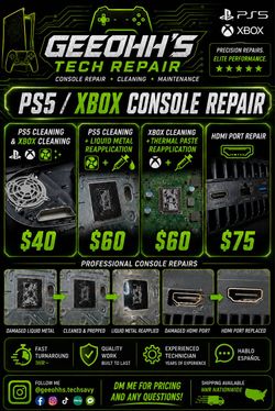 PS5/Xbox Console Repair and Cleaning