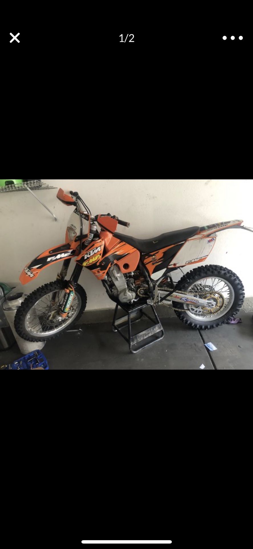 2006 KTM 450 exc plated