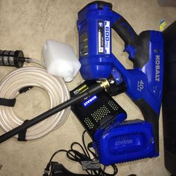 Kobalt 800 psi battery Water pressure battery and charger included